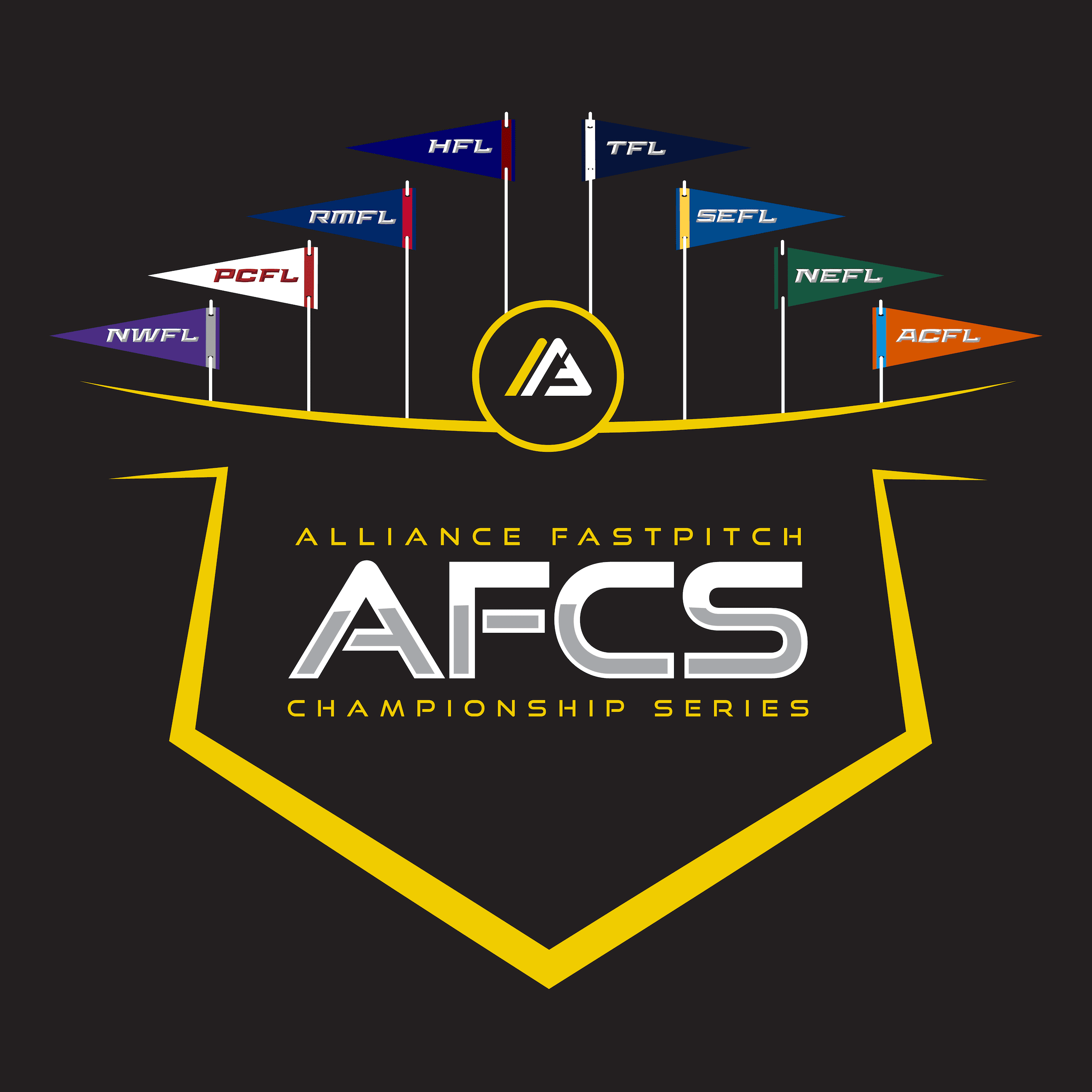 Times De Torneio De Liga De Futebol Americano Da Afc Emblem Set
