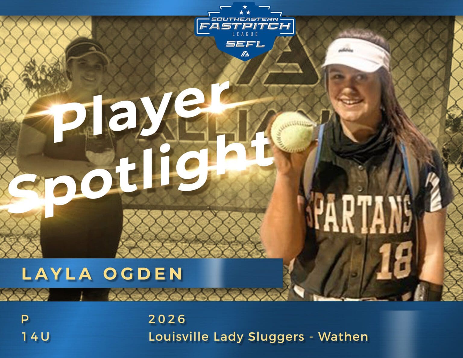 Layla Ogden Named Sefl February Spotlight Athlete – The Alliance Fastpitch