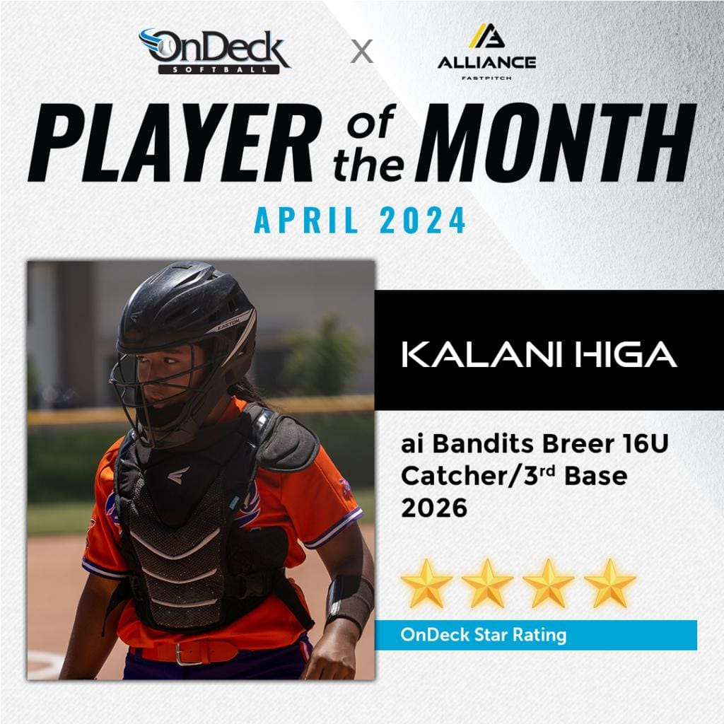 OnDeck Player of the Month Higa